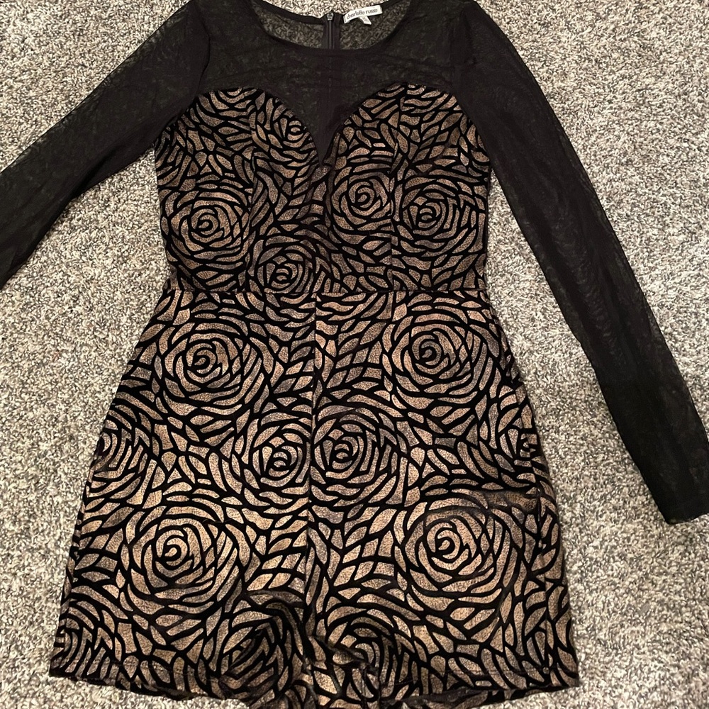 Mesh top romper. night out or wedding style NWOT